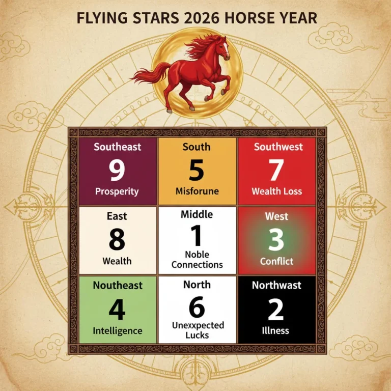 Flying Stars 2026 Horse Year Nine Palaces Feng Shui Layout Guide