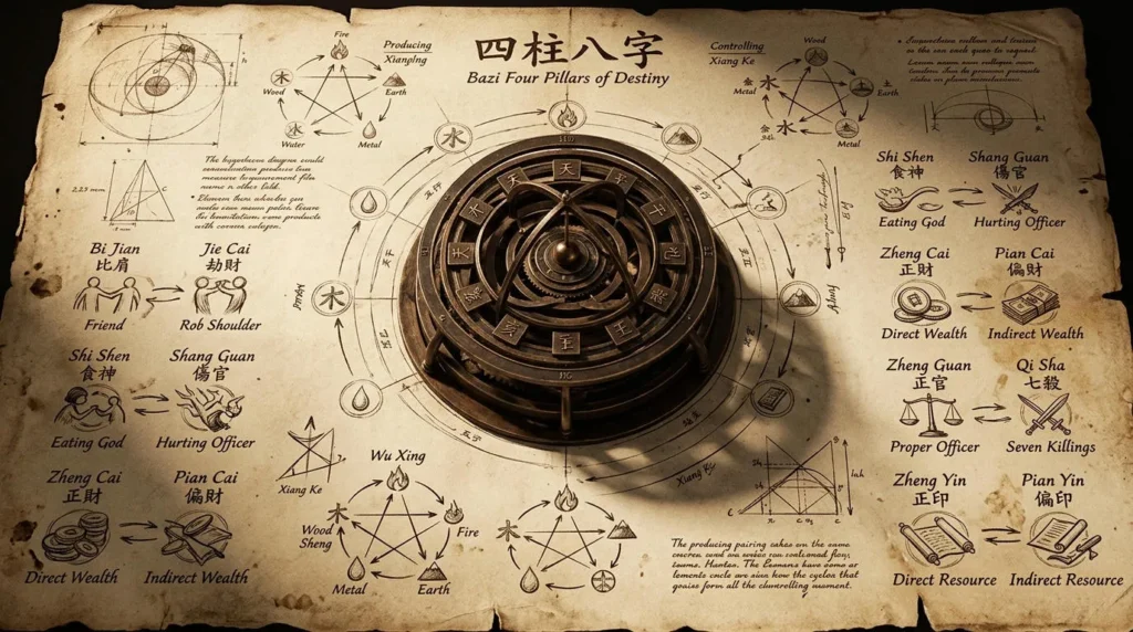 Beginner’s Guide to Bazi Chart Reading 2: Shi Shen System Explained